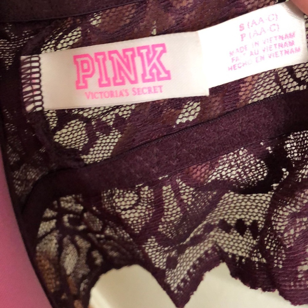 Victoria’s Secret / Pink - Maroon Lace Bralette! - Picture 5 of 5